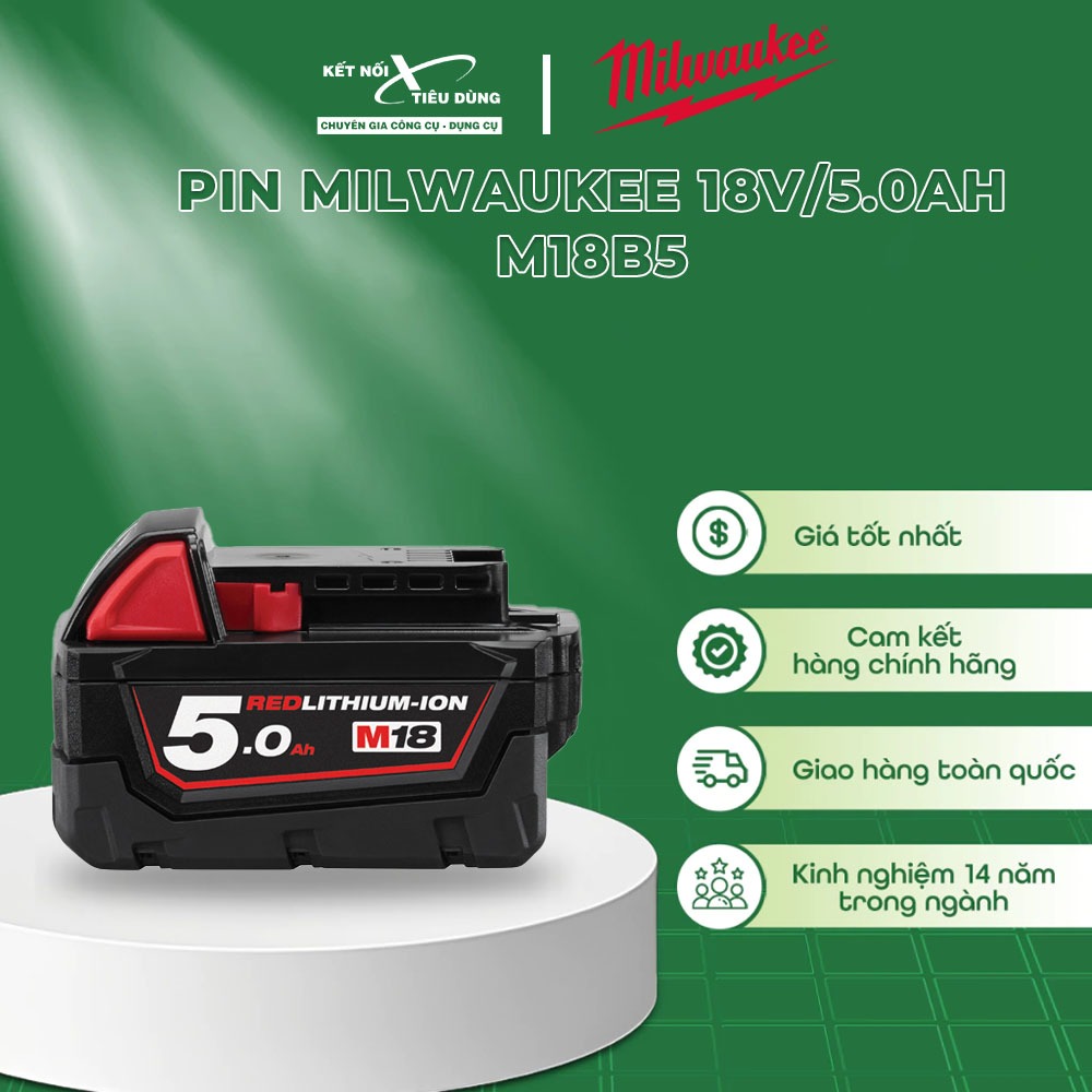 Phụ kiện sạc pin 18V Milwaukee M12-18C, 18FC, M18-B2, M18-B5| Chính hãng, Đổi mới 1 năm | Kết Nối Ti
