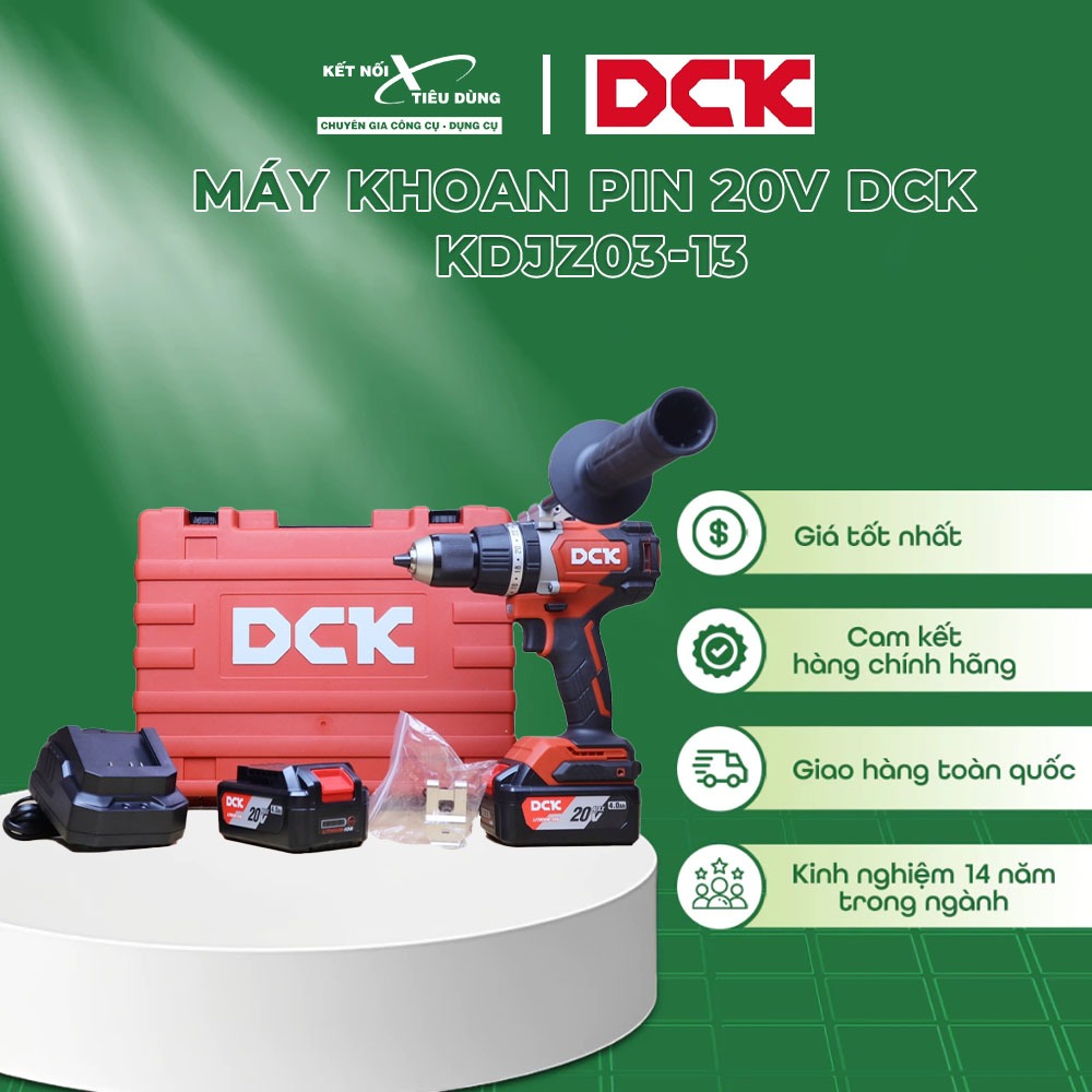 Máy khoan động lực dùng 20V DCK KDJZ03-13 (TYPE EM,Z) (Momen xoán 120Nm) | Kết Nối Tiêu Dùng