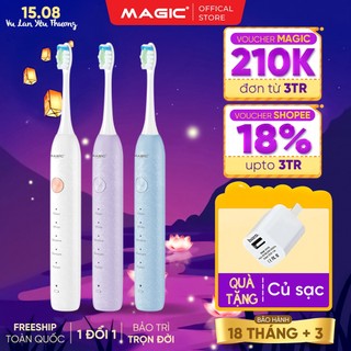 Bàn chải điện magic b-26, 5 chế độ, tầng số rung 40000 lần/phút, bảo hành 12 tháng