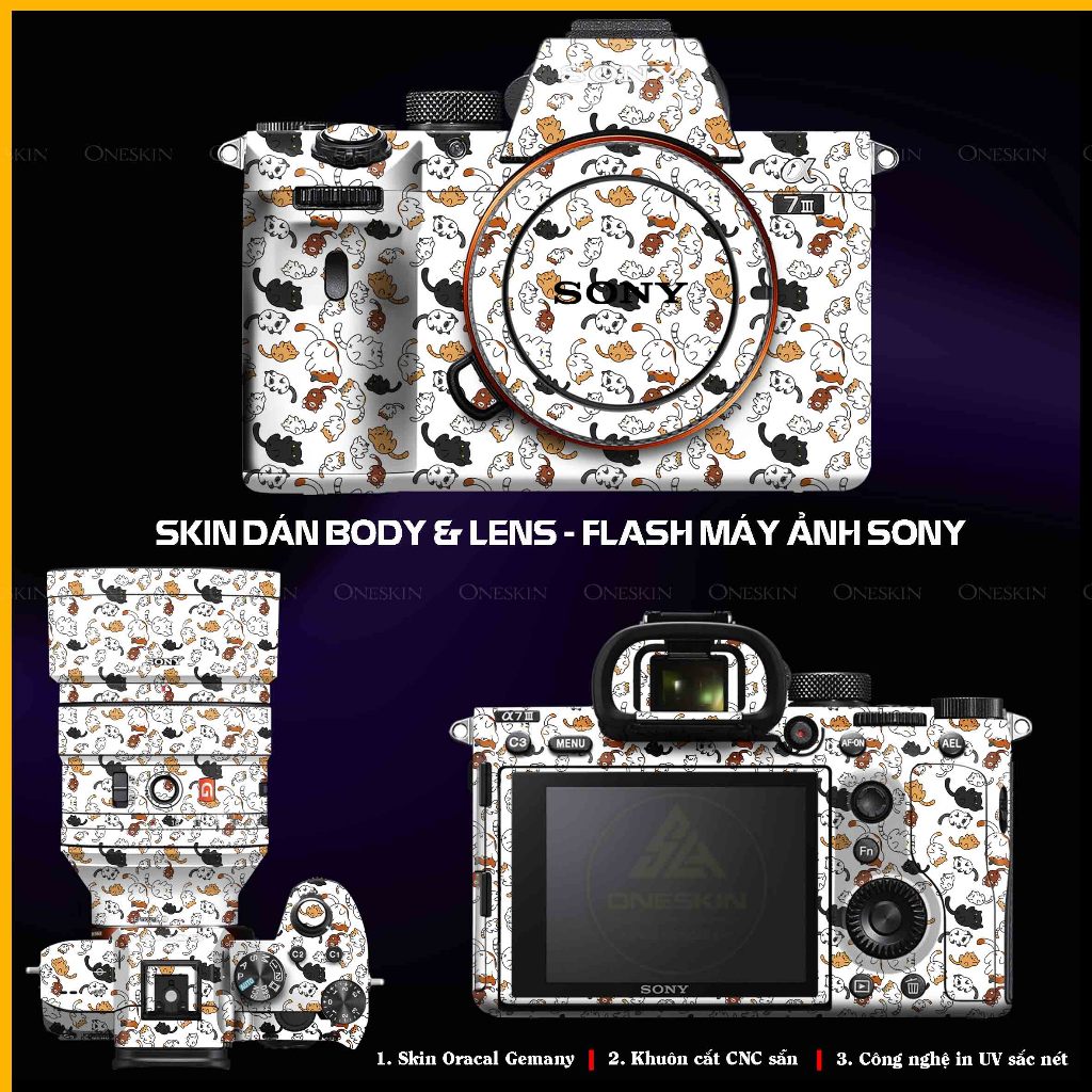 Dán Skin Sticker Sony A6000/6100/6200/6300/6400/6500/6600/6700/ZV1/ZVE10/ZV1M2/Nex3/Nex7/NexF3/A75
