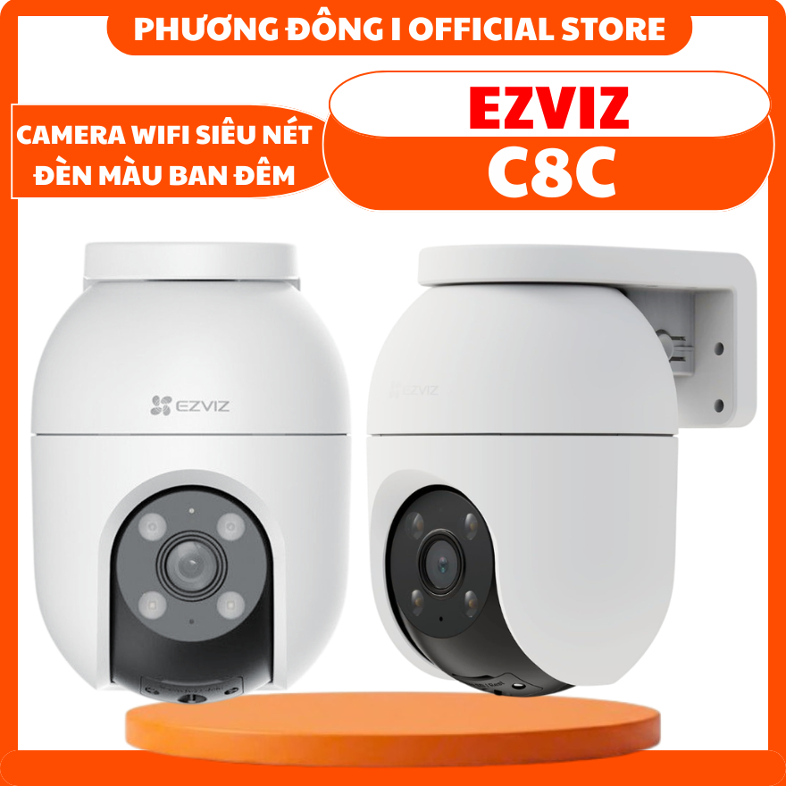 CAMERA WIFI NGOÀI TRỜI EZVIZ C8C 5MP C8C 4MP FULL COLOR - CÓ MÀU BAN ĐÊM, ĐÀM THOẠI 2 CHIỀU, CẢNH BÁ