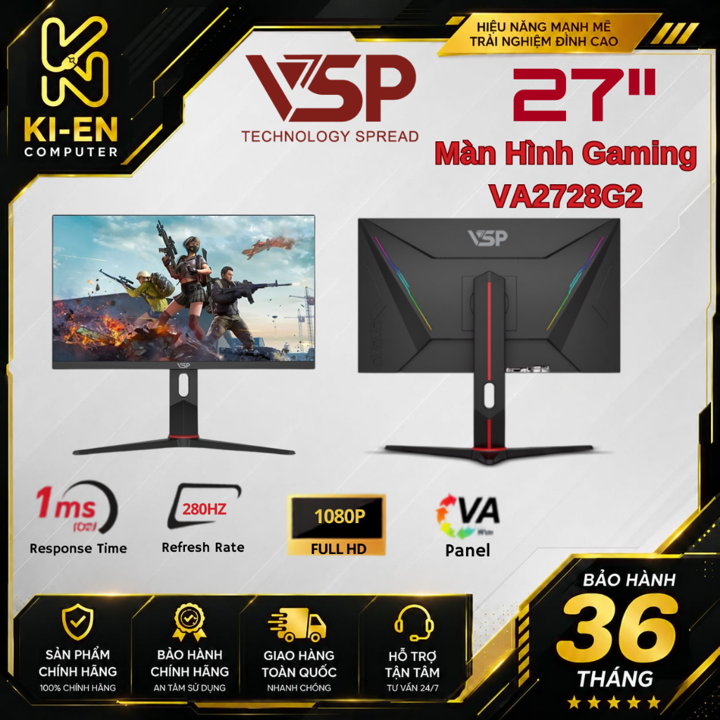 Màn Hình Gaming VSP 27inch VA2728G2
