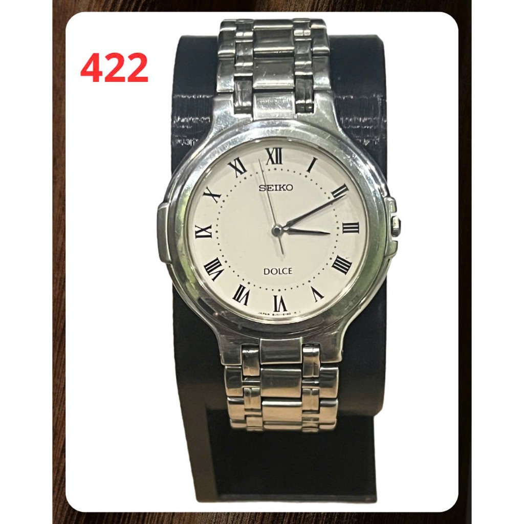 422. Đồng hồ nữ Seiko Dolce Vintage Quartz 8J41-6110 – Japan, Mặt La Mã, Thiết Kế Dress Watch Thanh 