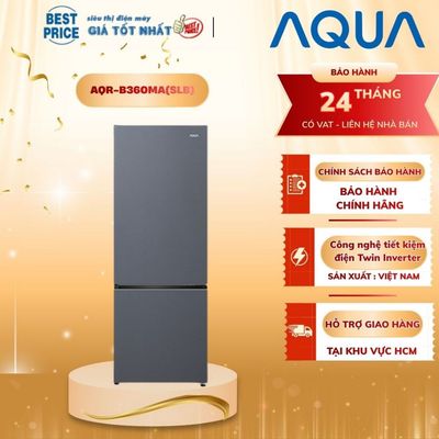 Tủ lạnh Aqua AQR-B360MA(SLB) 292L – Inverter, DEO Fresh, Magic Zone, ngăn đá dưới