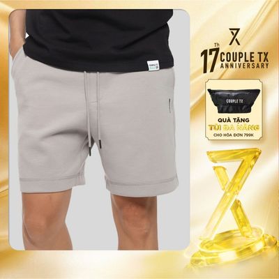 Quần Short Nam Couple TX Vải Nỉ Thun Công Nghệ Airlayer Mềm Mịn Thoải Mái Chuẩn Form Dáng Suông MSR 1053