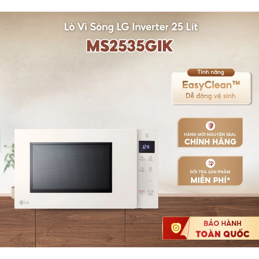 Lò vi sóng LG MS2535GIK.BSEPLVN (25L inverter) - BH 12 THÁNG