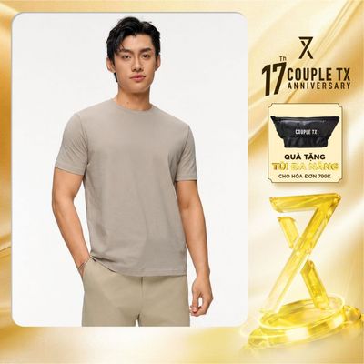 Áo Thun Nam Couple TX Trơn Basic Chất Thun Cotton Nhiều Màu Cổ Tròn Form Ôm Slim Tôn Dáng MTS 1526