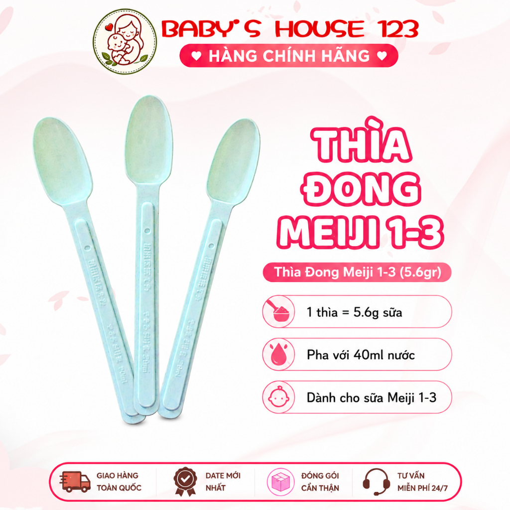 Thìa Meiji 1-3 / Thìa Đong Meiji 1-3 (5.6gr)