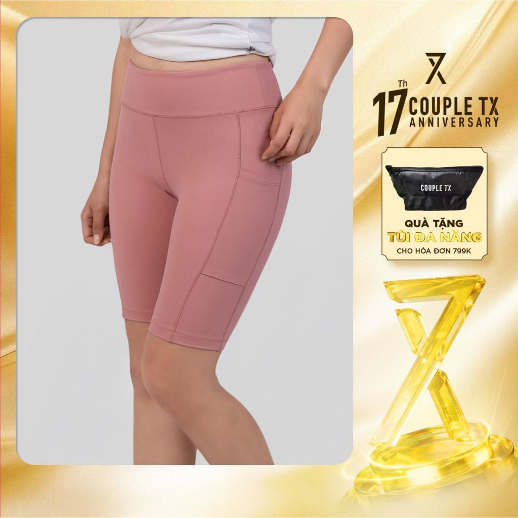 Quần short Nữ Couple TX Form Ôm Thun 2 Da WSR 2051