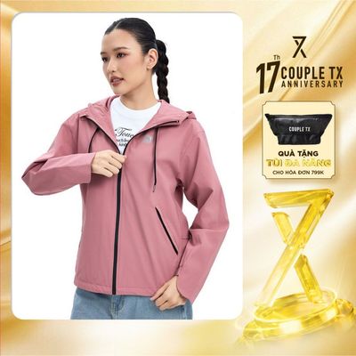 Áo Khoác Dù Nữ Couple TX Công Nghệ Trượt Nước Chống Thấm Cản Gió Signal Logo Form Relax WOP 2087
