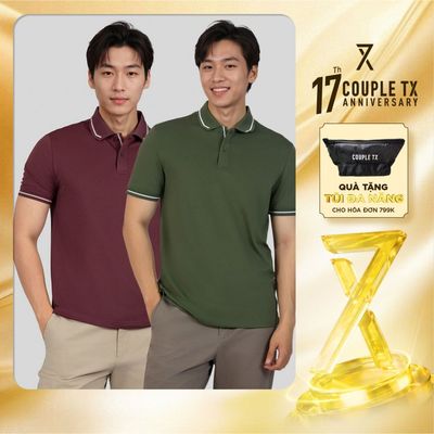 Áo Polo Nam Couple TX PE Cool Mát Lạnh Vải Mịn Trơn Basic Form Regular Ver 2 MPO 1075