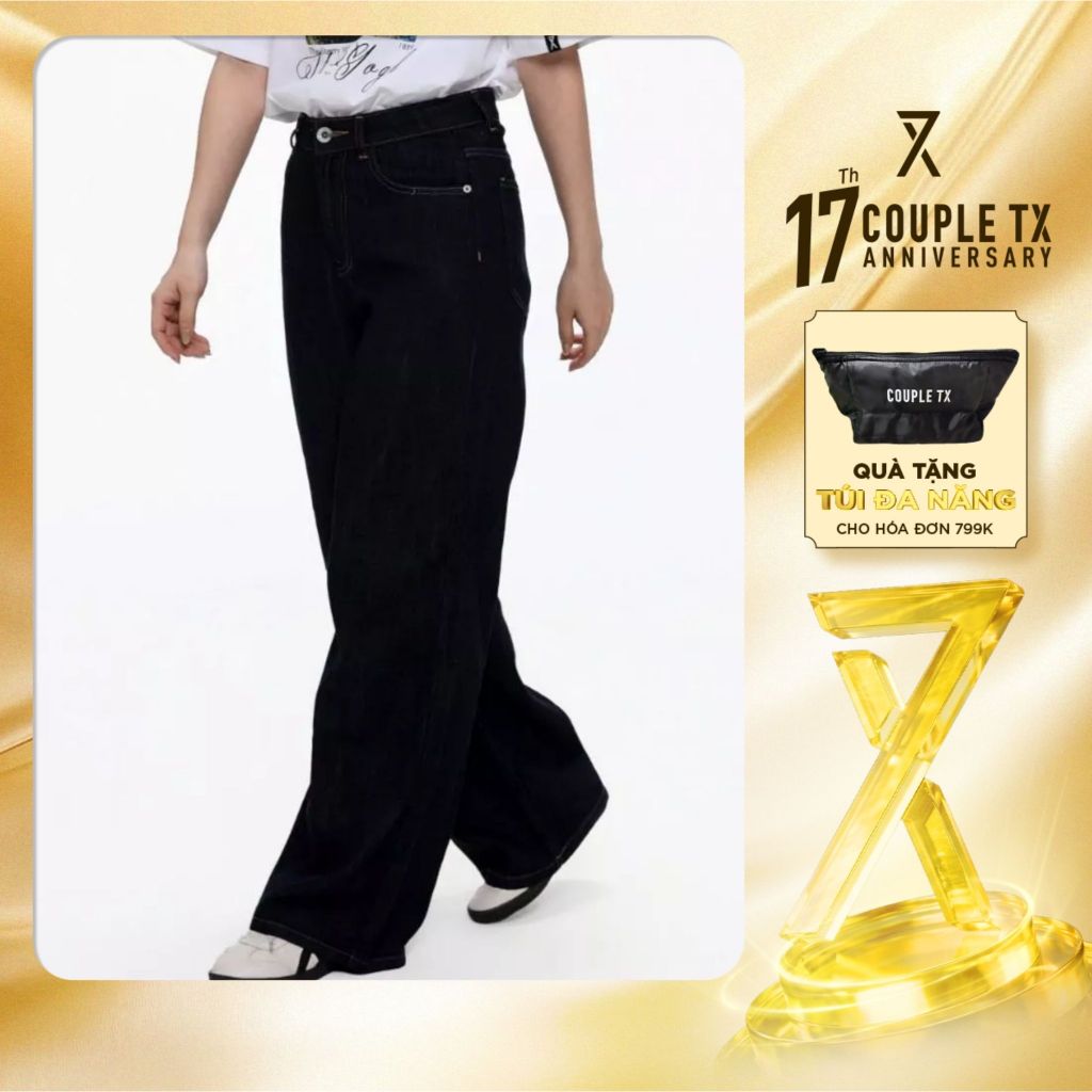 Quần Jean Ống Rộng Nữ Couple TX Relax Flared WJE 2030 - WJE 2031
