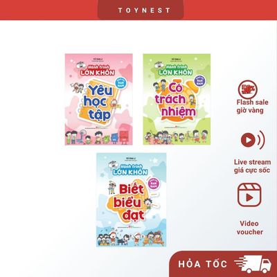 Sách: Hành Trình Lớn Khôn - Dành Cho Bạn Nam - Có Trách Nhiệm - Biết Biểu Đạt - Yêu Học Tập