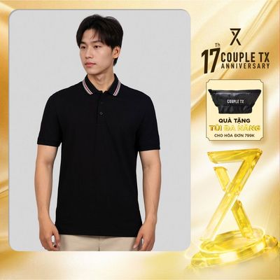 [MUA 2 GIẢM 5%] Áo Polo Nam Couple TX Pique Sọc Phối Màu Có Cổ Thoáng Khí Thanh Lịch Form Regular MPO 1074