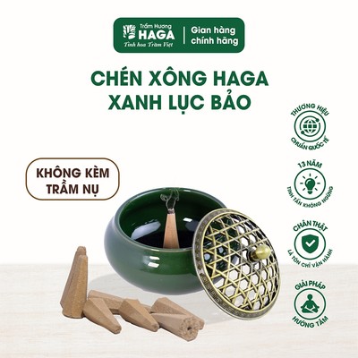 Chén xông trầm hương HAGA - Gốm sứ tráng men cao cấp, Màu sắc phong thủy
