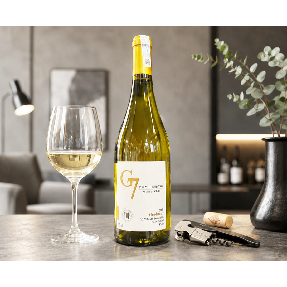Rượu vang Chile G7 Clasico Chardonnay [ hàng nhập khẩu nguyên chai ]