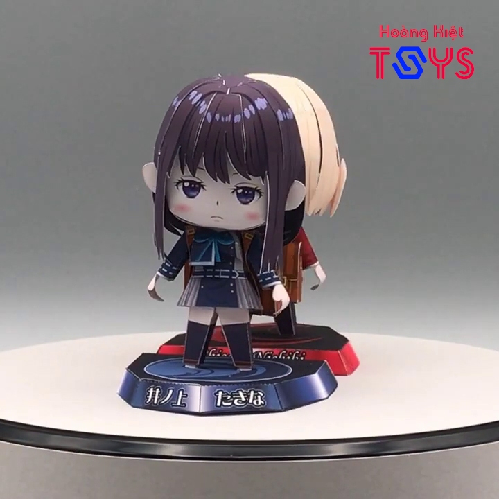 Mô hình giấy anime Chibi Inoue Takina [Lycoris Recoil/Lycoris Recoil: Quán cà phê bất ổn]