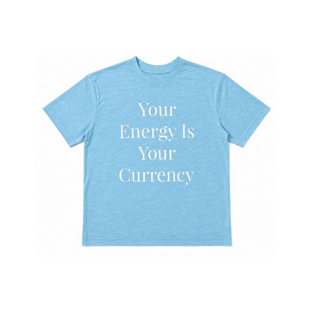TUBYCATU Áo Thun Unisex In Chữ Energy Flow Tee Cotton Form Regular Basic