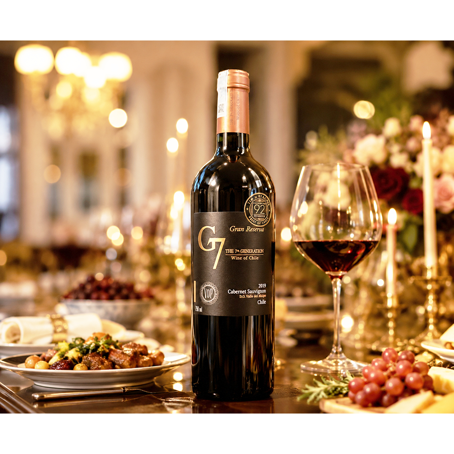 Rượu vang Chile G7 Gran Reserva 750ml [hàng nhập khẩu nguyên chai]