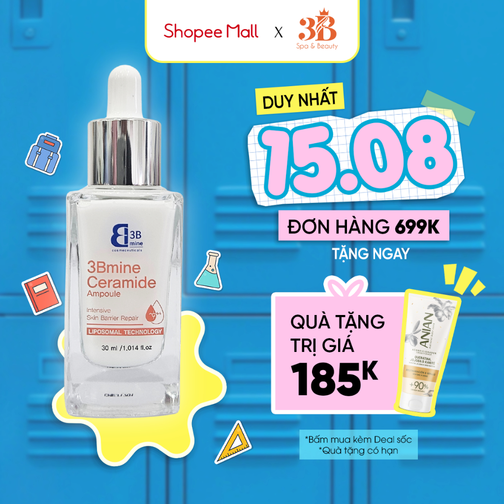 Tinh chất Ceramide 3Bmine Ceramide Ampoule 30ml 3B05