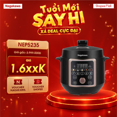 Nồi áp suất điện 3L Nagakawa NEP5235