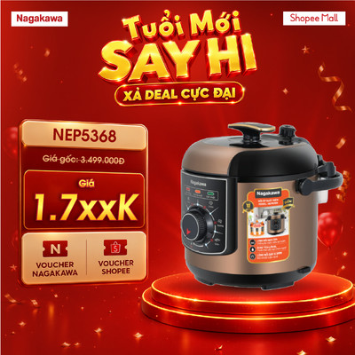 Nồi áp suất điện 6L Nagakawa NEP5368