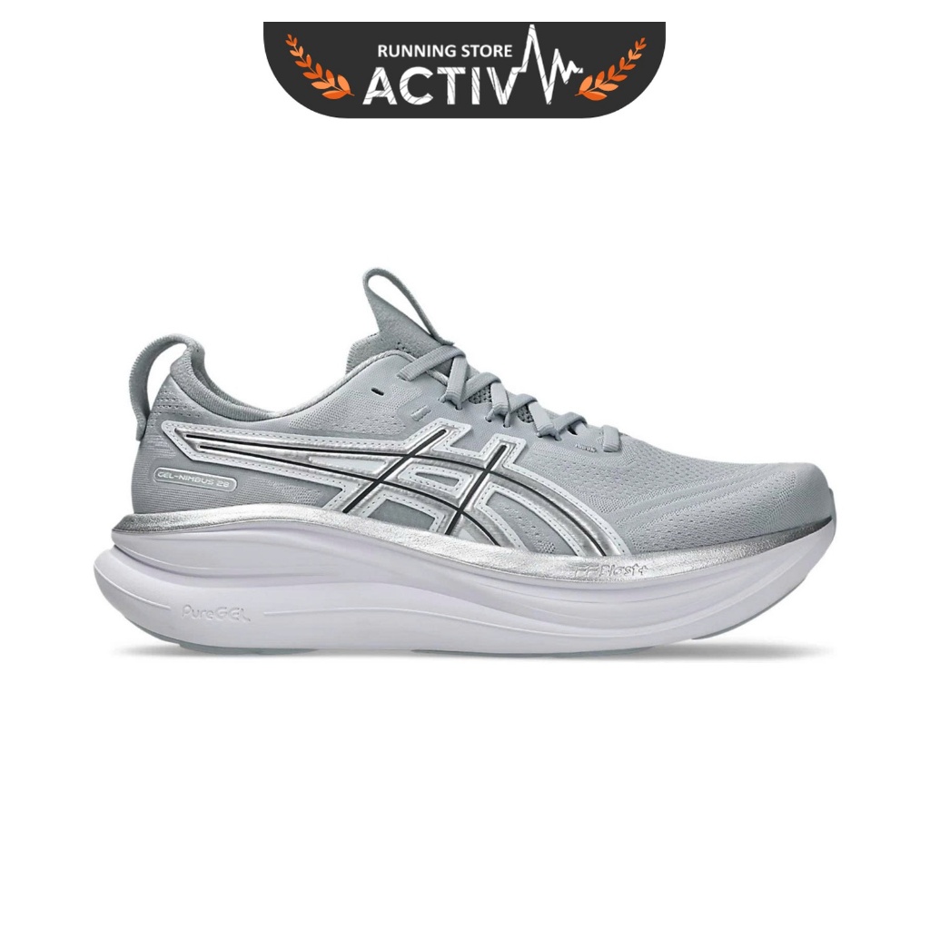 Giày Chạy Bộ Nữ Asics Gel-Nimbus 28 ATC - Piedmont Grey/Pure Silver