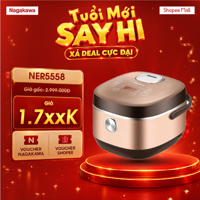 Nồi cơm điện tử 1.8L Nagakawa NER5558