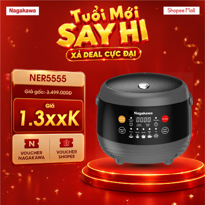 Nồi cơm điện tử 1.5L Nagakawa NER5555