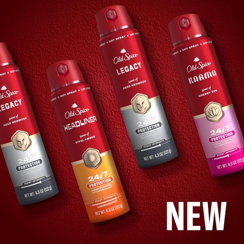 Lăn khử mùi Old Spice dành cho nam, bảo vệ khỏi mồ hôi và mùi cơ thể 24/7 - 122g (Mỹ)