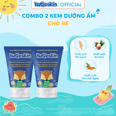 Combo 02 Kem dưỡng ẩm hàng ngày Kutieskin 30gr Cho Bé - 2 KAM02