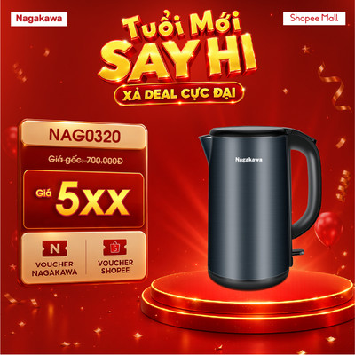 Ấm siêu tốc 1.8L Nagakawa NAG0320