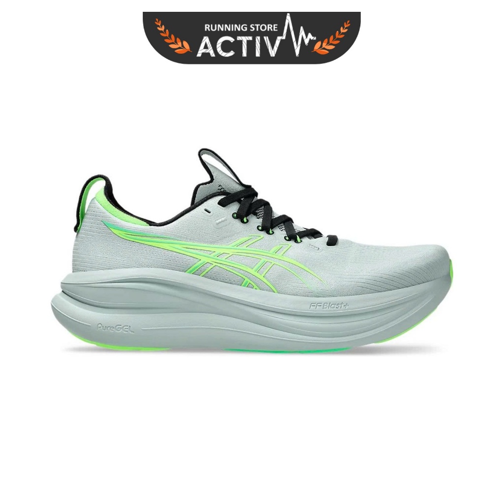 Giày Chạy Bộ Nam Asics Gel-Nimbus 28 - Cold Moss/Illuminate Green