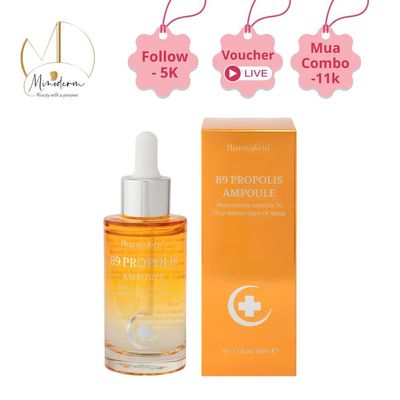 Tinh chất Pharmaform B9 Propolis Ampoule hỗ trợ giảm viêm da, kích ứng và chậm lão hóa da