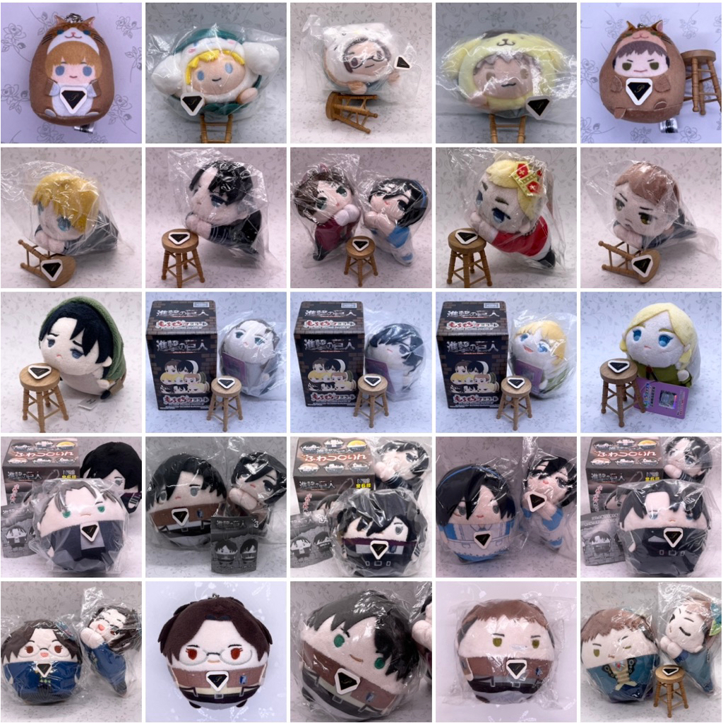 OtakuTPstore Chính hãng nguồn Nhật off official fuwa mochi hagu hug doll anime Attack on Titan Levi 