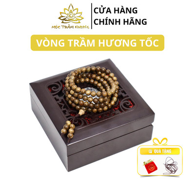 Vòng Tay Trầm Hương Chuỗi Tràng 108 Hạt 6/7/8 mm Trầm Tốc Việt - Mộc Trầm Hương MTH