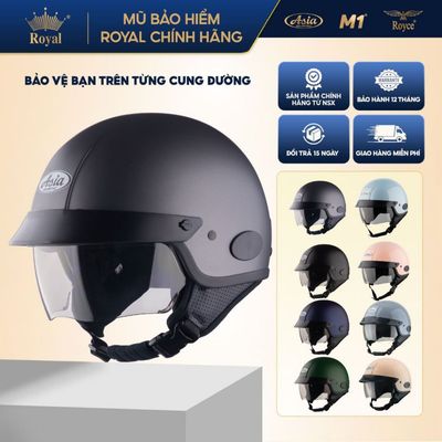 Mũ Bảo Hiểm 1/2 Đầu Asia MT139 Có Kính Âm, Đạt Chuẩn An Toàn, Nam Nữ Xe Máy Chính Hãng Nhà Sản Xuất