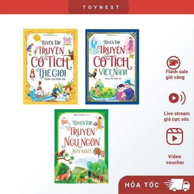 Sách: Tuyển Tập Truyện Cổ Tích Việt Nam / Cổ Tích Thế Giới / Truyện Ngụ Ngôn Hay Nhất - Bìa Mềm