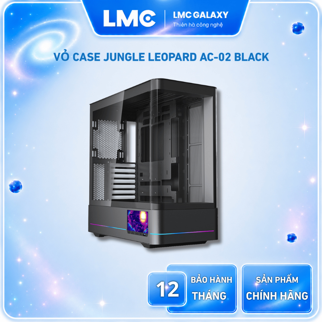 Vỏ Case Jungle Leopard AC-02 ( Bể cá kính cong - ATX - LCD )
