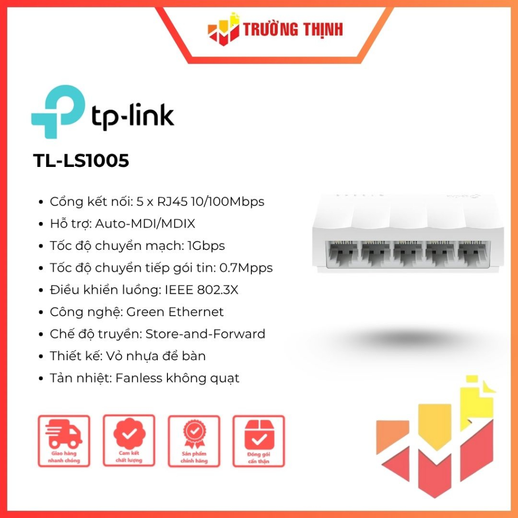 Switch TP-Link 5 Port 10/100M TL-LS1005 để bàn