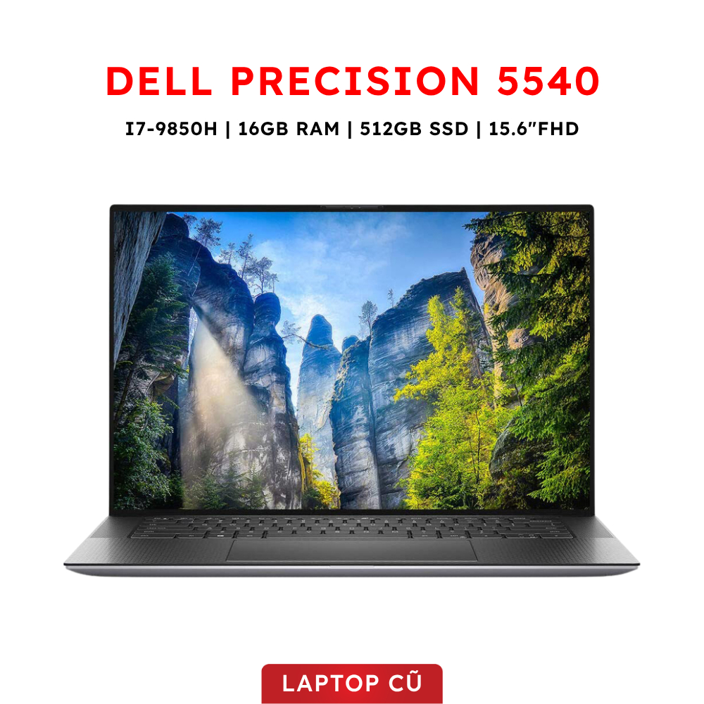 DELL PRECISION 5540 | I7-9850H | 16GB RAM | 512GB SSD | QUADRO T2000 4GB | 15.6"FHD