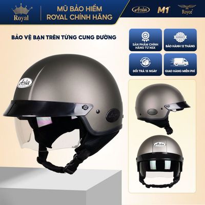 Mũ Bảo Hiểm Xe Máy Asia MT139 Có Kính Âm, Đạt Chuẩn An Toàn, Nam Nữ Xe Máy Chính Hãng Nhà Sản Xuất