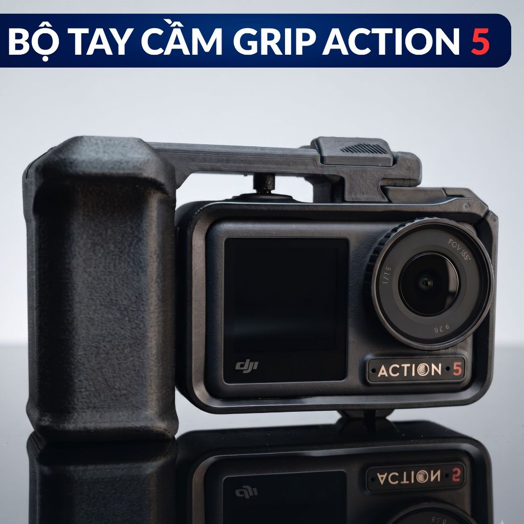 Bộ Tay Cầm Grip DJI Osmo Action 5 Pro – Phụ Kiện Cầm Tay Quay Phim, Hỗ Trợ Cầm Nắm Chắc Chắn, Quay V