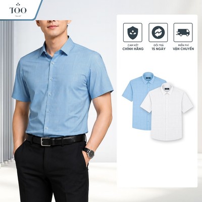 Áo Sơ Mi Ngắn Tay Không Nhăn Hạn Chế Là Ủi Đi Làm ĐI Chơi Đi Họp TQQ K653Cb