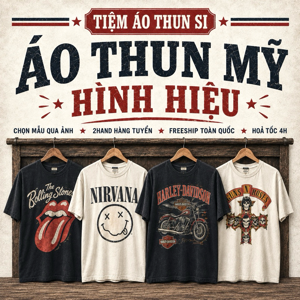 [CHỌN MẪU-2] ÁO THUN MỸ 2HAND HIỆU & SIÊU PHẨM (quyensi)