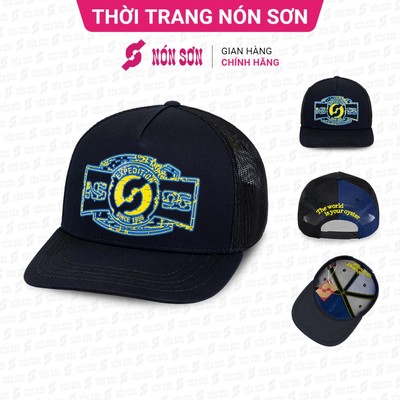 Mũ kết lưỡi trai nam nữ thời trang NÓN SƠN MC038B-ĐN2