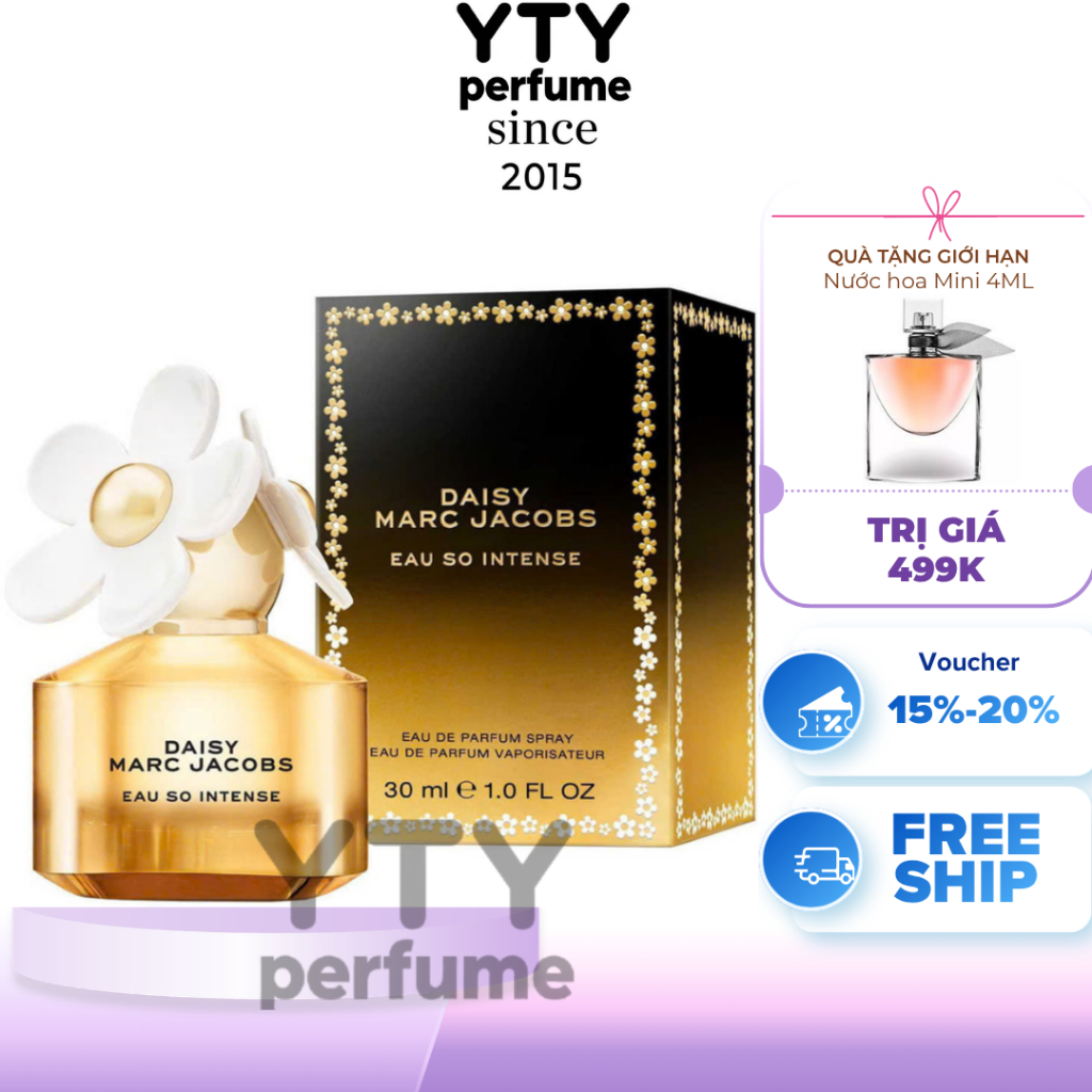 (Hỏa tốc HCM) Nước hoa nữ Marc Jacobs Daisy Eau So Intense EDP 30ml Auth FULL BOX
