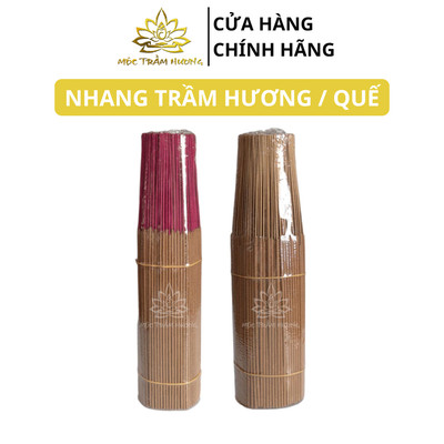 Nhang Trầm Hương / Quế Thơm Thờ Cúng 500g 29cm Sạch Tự Nhiên Không Hóa Chất - Mộc Trầm Hương MTH