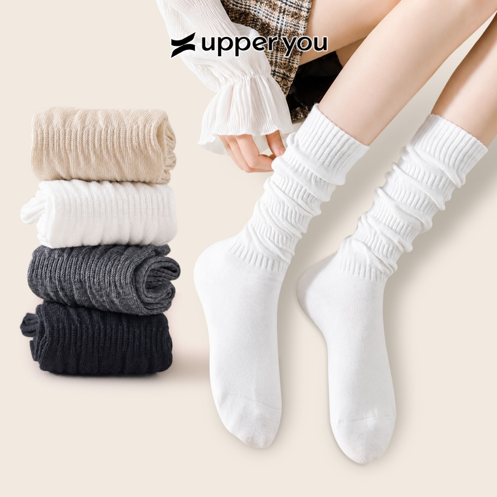 Tất Vớ Nữ Cổ Nhũn Thời Trang UPPER YOU Mỏng Nhẹ Phối Đồ Trendy Phong Cách - SWF505
