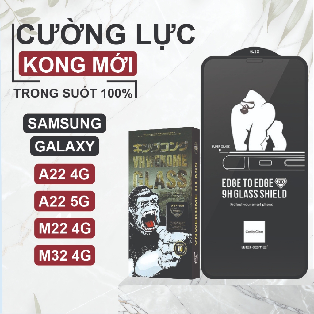 Kính cường lực cho Samsung Galaxy A22 4G / A22 5G / M22 4G/ M32 4G Kingkong trong suốt bảo vệ màn hì